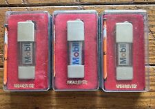 Three (3) Vintage Mobil Oil Gas Lighters. Identical New Old Stock (NOS). picture