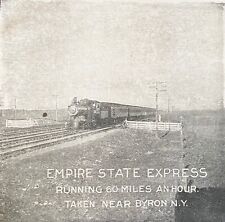 1897 QUAD Box Camera Vtg Print Ad~Empire State Express Train Photo Near Byron,NY picture