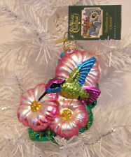 2002 OLD WORLD CHRISTMAS - MAGNIFICENT HUMMINGBIRD - BLOWN GLASS ORNAMENT NEW picture