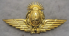 Argentina Air Force Officer's Cap Badge wings, large picture