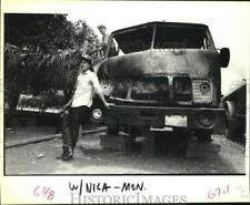 1989 Press Photo Vidal Morrje Alvarez and Basiliso Valle, Rio Blanco, Nicaragua picture