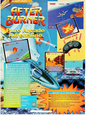 After Burner Air Battle - 1995 Sega Genesis 32X Video Game PRINT AD / REVIEW picture