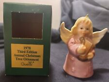 1978 Goebel Germany 3rd Edition Annual Christmas Angel Bell Ornament.  B picture