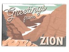 Greetings From Zion Vintage Style Postcard picture