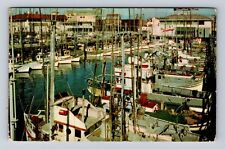 San Francisco CA-California, Fishing Fleet, Antique, Vintage c1956 Postcard picture