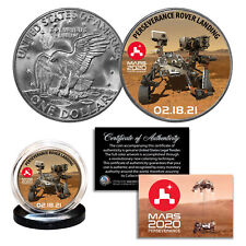 MARS 2020 PERSEVERANCE ROVER LANDING NASA Space Official IKE Eisenhower $1 Coin picture