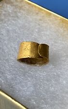 9th - 11th century Scandinavian VIKING GOLD BEARD RING in excavated condition picture