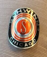 Vintage New Old Stock Schwinn Head Badge Bicycle 1960's picture