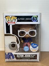 Funko Pop Rocks Elton John USA f.y.e. Exclusive Glitter #63 W/ Pop Protector picture