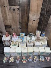 Cherished teddies Figurines Lot Of 19 Complete With Box And Papers and Some NIB picture