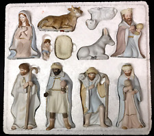 NATIVITY SET - LEFTON - THE CHRISTOPHER COLLECTION - COMPLETE 11 pc w/BOX & FOAM picture