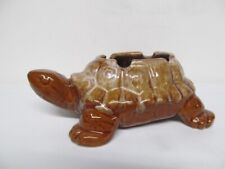 Vintage - Unused Made in Japan Turtle Glazed Ceramic ASHTRAY picture