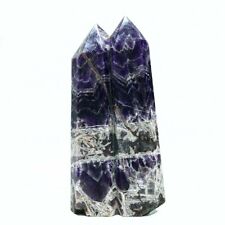 9.5lb Natural Dream Amethyst Crystal Obelisk Quartz Tower Double Point Healing picture
