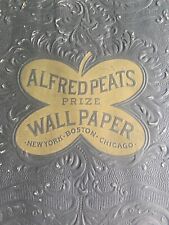 Antique Rare Alfred Peats Prize Wallpaper Book Number 4 19”X16” picture