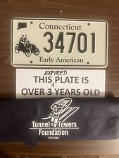 Connecticut Early American License Plate Sale Helps TunneltoTowers.org. Mint  picture