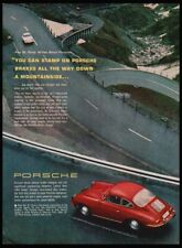 1964 Porsche 356-Red car photo print ad-Vintage Man Cave,Garage Decor picture