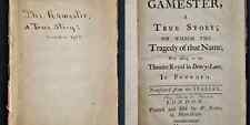 1758 antique THE GAMESTER A TRUE STORY theatre royal drury lane TRAGEDY picture