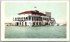 Detroit Michigan MI, Detroit Boat Club, Sailing, Sea Ocean, Vintage Postcard picture