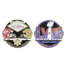 BL1-05B Las Vegas Metro Police SB LVIII Security Detail Challenge Coin Kansas Ci picture
