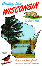 Postcard Greetings from Wisconsin, USA picture