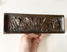 Antique Rare Jennings Brothers JB 388 Bronze Dog Tray  picture