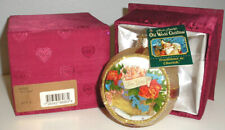 2004 OLD WORLD CHRISTMAS - INSIDE ART - FOR YOU - FLOWERS ORNAMENT - NEW W/BOX picture