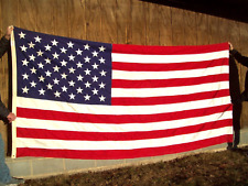 American Flag Valley Forge Best 100% Cotton USA 5’ X 9.5’ Large 50 Stars picture