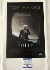 'SULLY' TOM HANKS SIGNED 12X18 PHOTO AUTHENTIC AUTOGRAPH BECKETT BAS COA picture