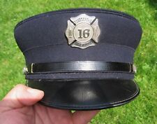 Vintage Brookfield WI Fire Department Dress Uniform Hat W/Badge Wool Head Master picture