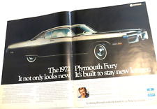 1971 Print Ad  1972 Plymouth Fury Gran Coupe Arthur Godfrey Stay new longer picture
