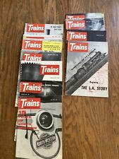 LOT OF VINTAGE “TRAIN”  MAGAZINES -1956-1959 ISSUES picture
