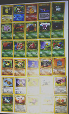LOT#58 30 X Pokemon JUNGLE Common Cards Pikachu Meowth Eevee Goldeen Mankey etc picture