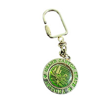 Grand Canyon Keychain National Park Key Ring Rotating Fob Souvenir Road Runner picture