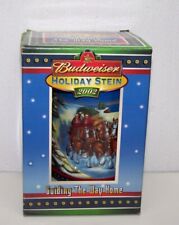 2002 Budweiser Holiday Beer Stein 