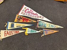 OLD VINTAGE CANADA CANADIAN TOWNS AND CITIES PENNANT AND BANNER LOT picture