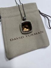 David Yurman 925 Silver 20mm Albion Pendant MORGANITE & Diamonds 18