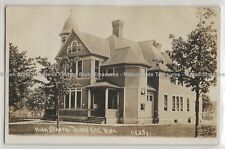 1916 high school, Tawas City, Michigan; history, photo postcard RPPC picture