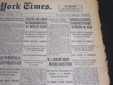 1929 JAN 11 NEW YORK TIMES - ROCKEFELLER FIGHTS TO DEPOSE STEWART - NT 6894 picture