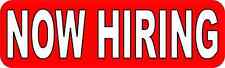 10in x 3in Now Hiring Magnet Car Truck Vehicle Magnetic Sign picture