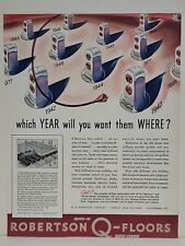 1942 Robertson Q-Floors Fortune WW2 Print Ad Q1 Electrical Outlets Pittsburgh picture
