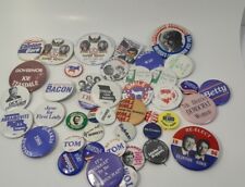 Huge Lot Vintage Political Pin Campaign 70's  80's 90's   picture