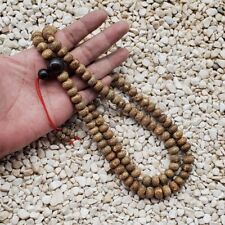 108 Beads Genuine Star & Moon Bodhi Seed Mala Indonesian Rosewood Prayer Beads picture
