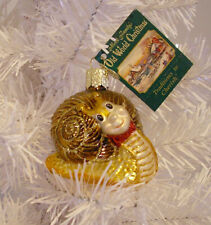 2002 OLD WORLD CHRISTMAS BLOWN GLASS ORNAMENT - SNAZZY SNAIL - NEW W/TAG picture