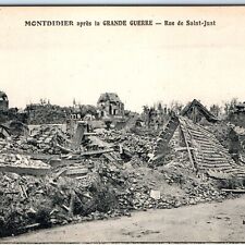 c1910s WWI Montdidier, France RPPC Ruins After War Real Photo Postcard A85 picture
