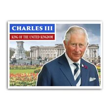 King Charles III Custom Buckingham Palace ACEO Royal Britain Trading Card picture