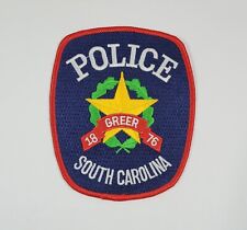 GREER, SC UPSTATE SOUTH CAROLINA GREENVILLE COUNTY POLICE PATCH - NEW ORIGINAL picture