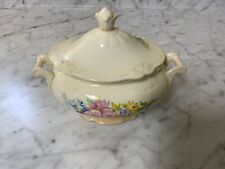 Vintage Homer Laughlin Sugar Bowl with Lid Virginia Rose picture