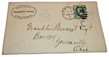 1882 NEW YORK LAKE ERIE & WESTERN RAILROAD USED COMPANY ENVELOPE picture