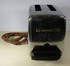 TOASTMASTER CHROME SUPER DELUXE AUTO POP-UP MODEL 1B16 TESTED NEEDS ADJUSTMENT picture