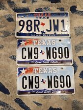 LOT of 3 TEXAS LICENSE PLATES picture